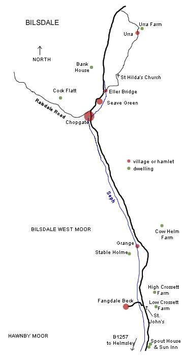 Bilsdale Map