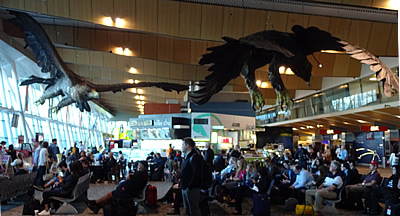LOTR eagles, Wellington Airport, New Zealand