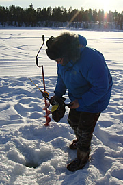 ice fishing