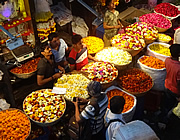 Early morning flower market, Mumbai