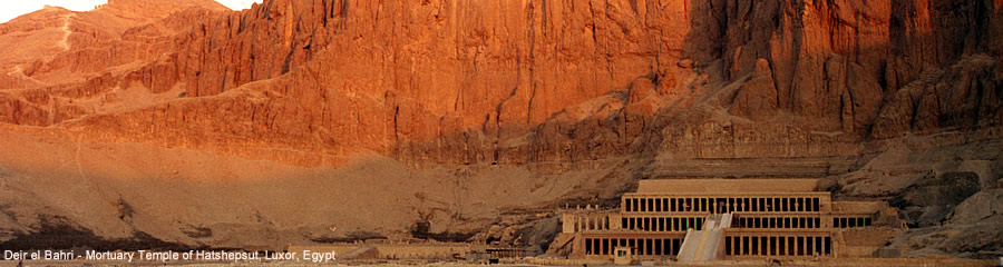 The Silk Route - World Travel: Deir el Bahri - Mortuary Temple of Hatshepsut, Luxor, Egypt